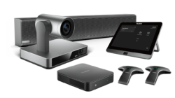 Yealink MVC systems, a variety of devices such as a tablet, a camera, and more