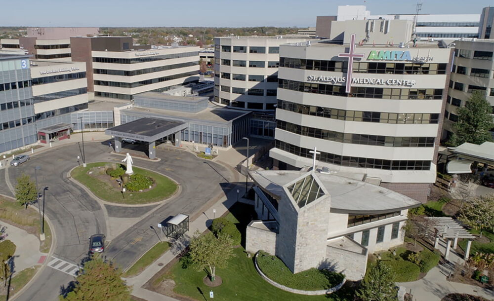 Alexius Medical Center, from the outside - where Kramer AV products are installed