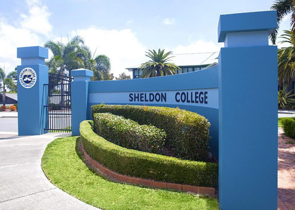 Sheldon College's gate, where Kramer VIA Campus is installed
