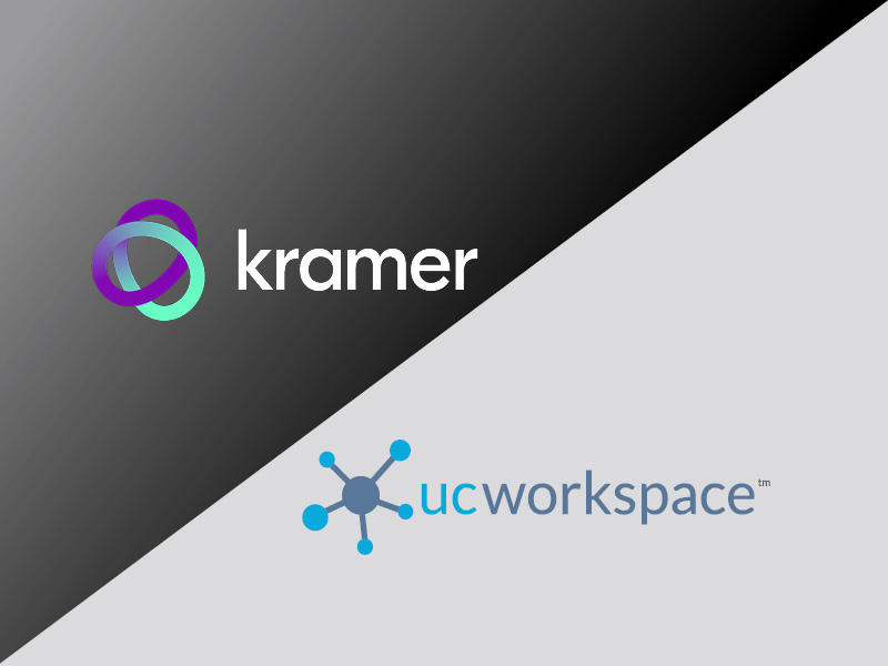 The logo of Kramer and Ucworspace, side by side