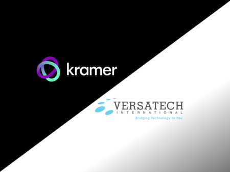 Kramer's logo and Versatech's logo, side by side - depicting partnership