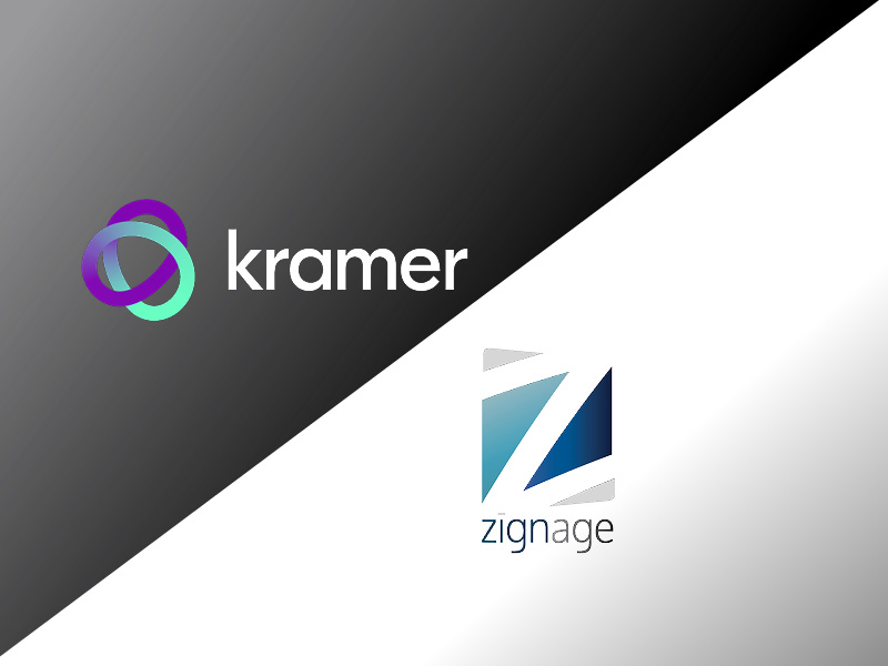 Kramer's logo and Zignage's logo, side by side - depicting partnership