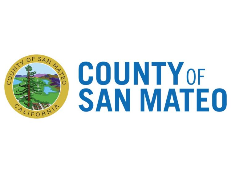 County of San Mateo flag - a circle with a tree in it