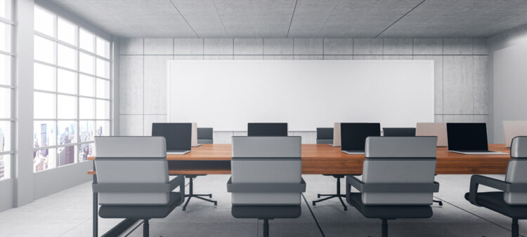 A picture of a meeting room