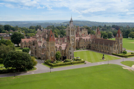 Charterhouse School, UK, from the outside. a school where Kramer AV solutions are installed