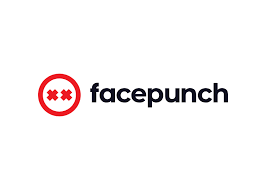 Facepunch logo, red icon with black writing over a white background