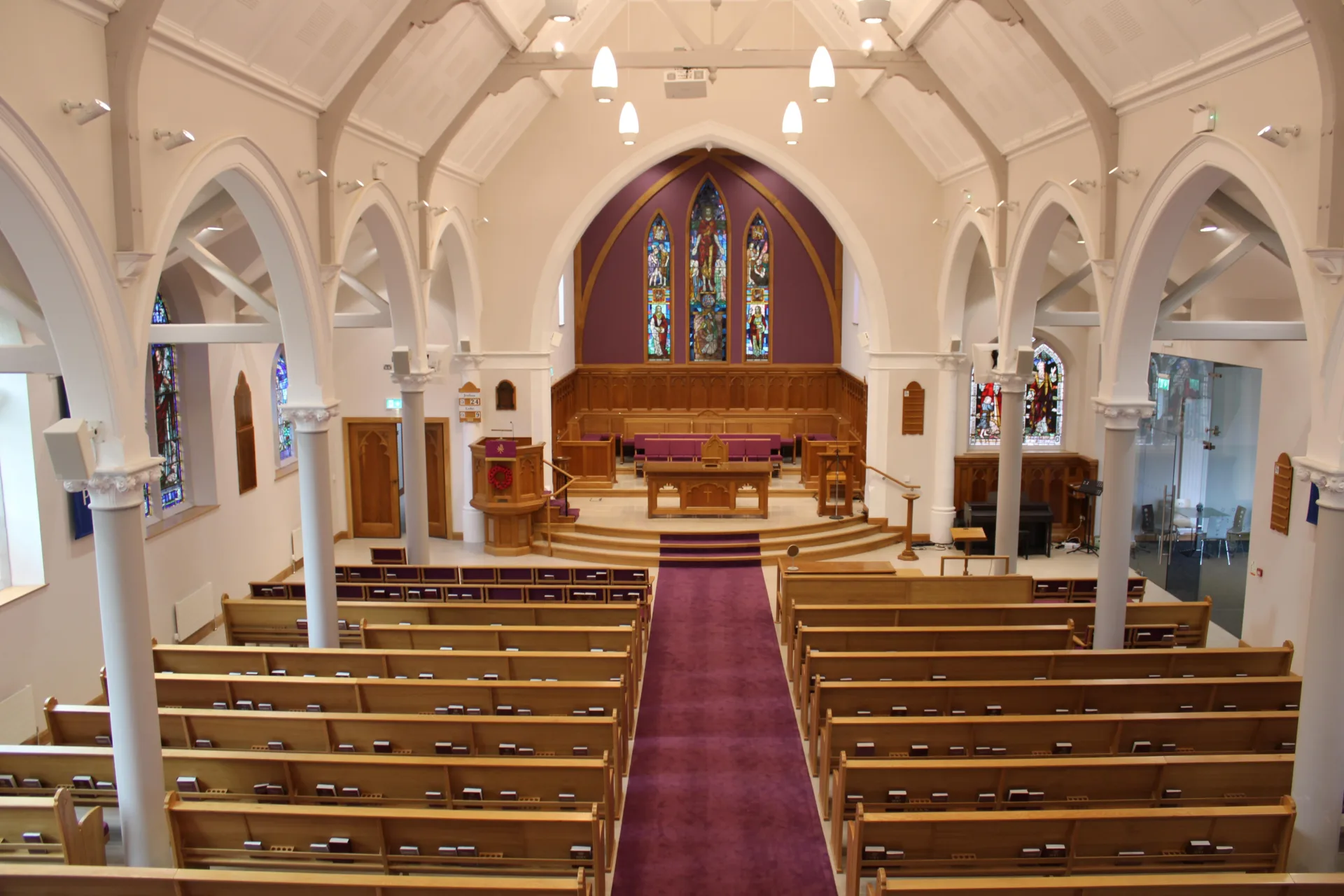 Cregagh Presbyterian Church from the inside, where Kramer's AV solutions are installed