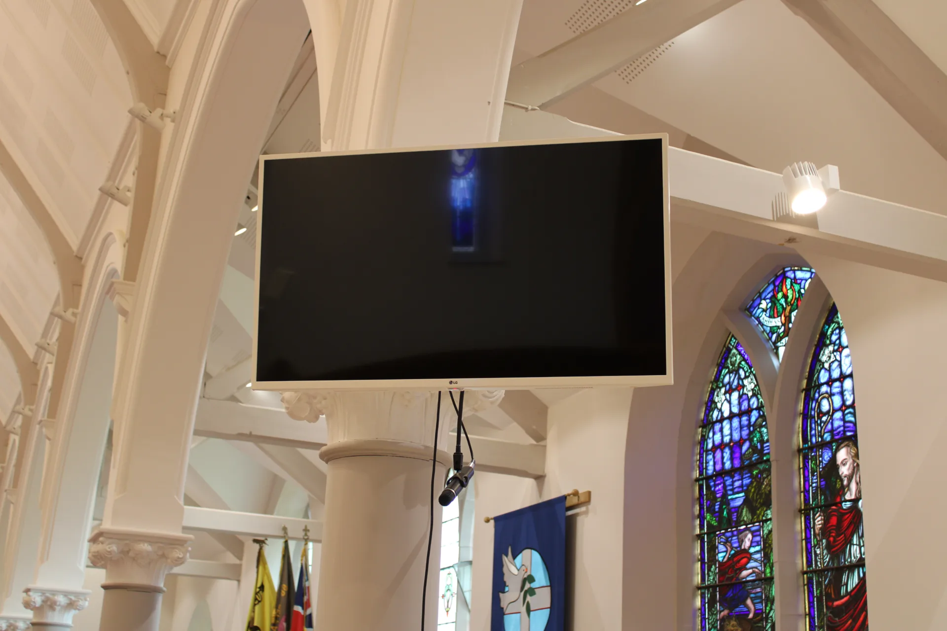 A wall display at Cregagh Presbyterian Church