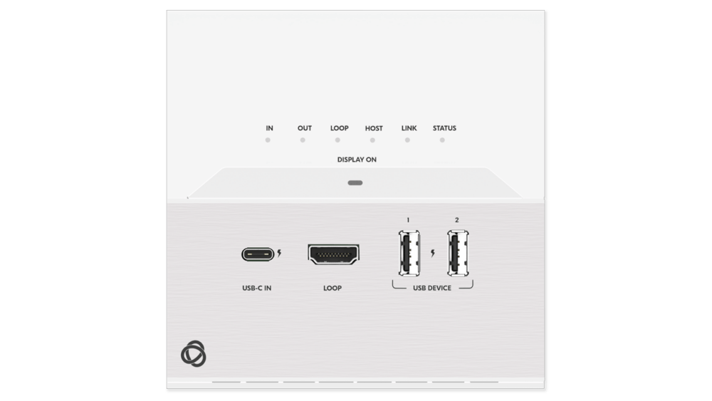 An image of AVSM by Kramer, a white device with multiple sockets for different connections