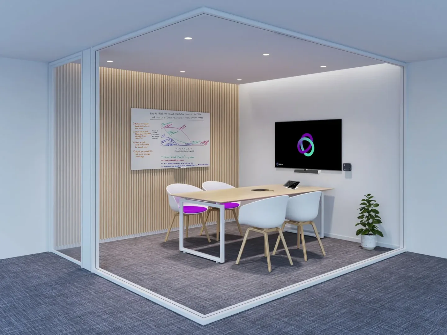 Kramer's BYOD solutions at a small meeting space