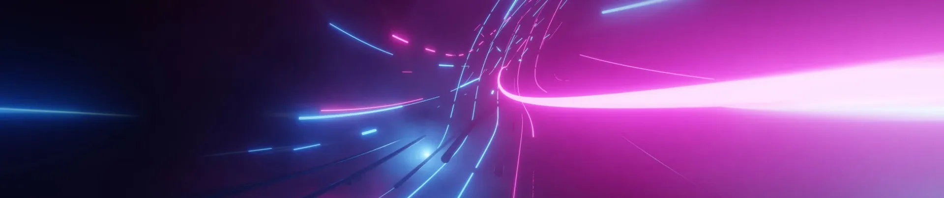 A colorful, purple image, demonstrating AVoIP streaming solution