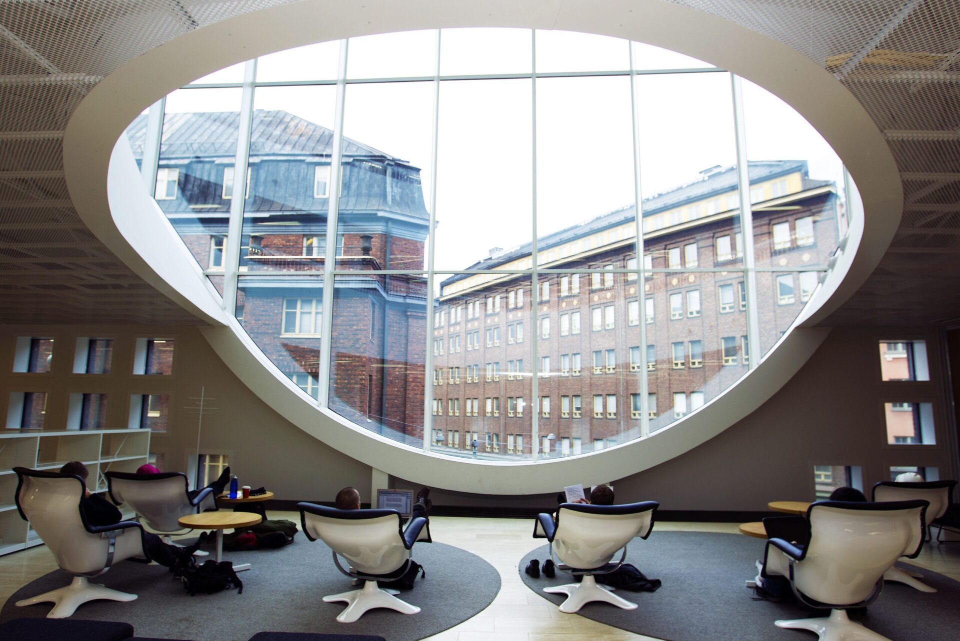 A window at the University of Helsinki, where Kramer VIA is installed