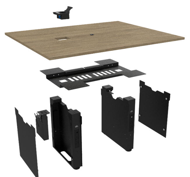 Ashton Bentley's collaboration table, disintegrated