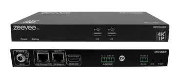 ZeeVee's ZyPerUHD60, front and back