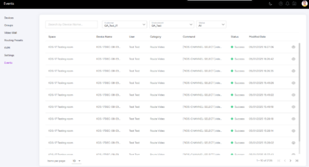 AVoIP Manager Events