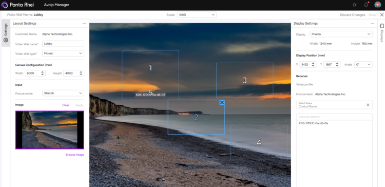 SW solution for AVoIP management