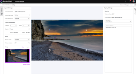 AVoIP Manager Video Wall Editor