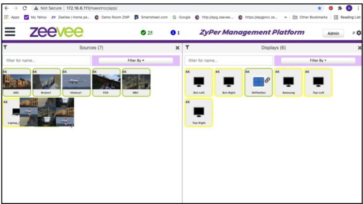 SW solution, screenshot of Zyper management