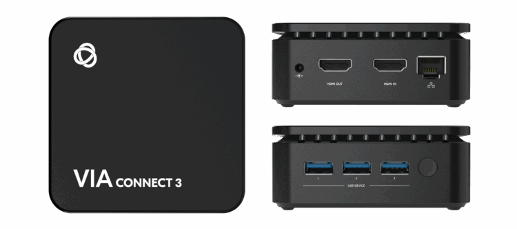 VIA Connect 3 by Kramer - a black device